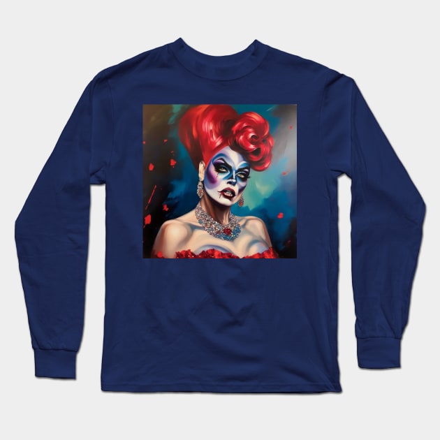 Drag Queen Zombie Long Sleeve T-Shirt by ROH-shuh